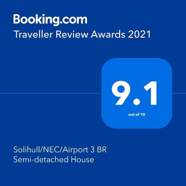 Solihull/Nec/Airport 3 Bedroom Semi-Detached House Μπέρμιγχαμ Εξωτερικό φωτογραφία